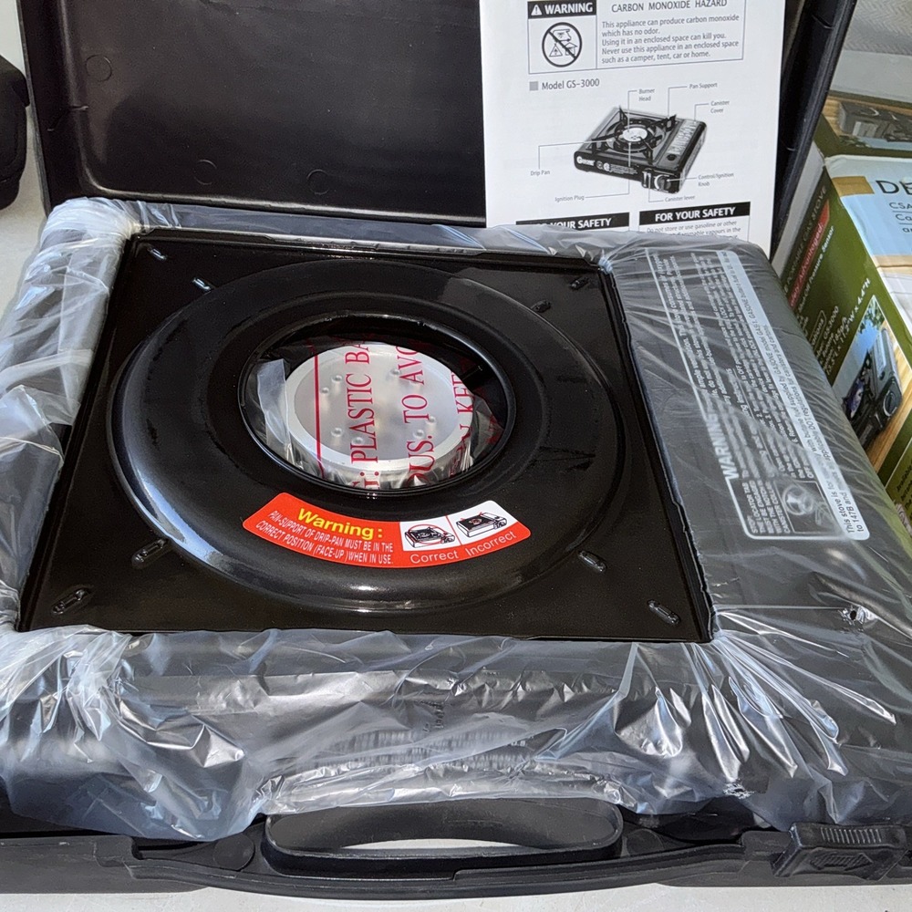 Gas‎ ONE GS-3000 Portable Gas Stove with Carrying Case, 9,000 BTU, CSA Approved